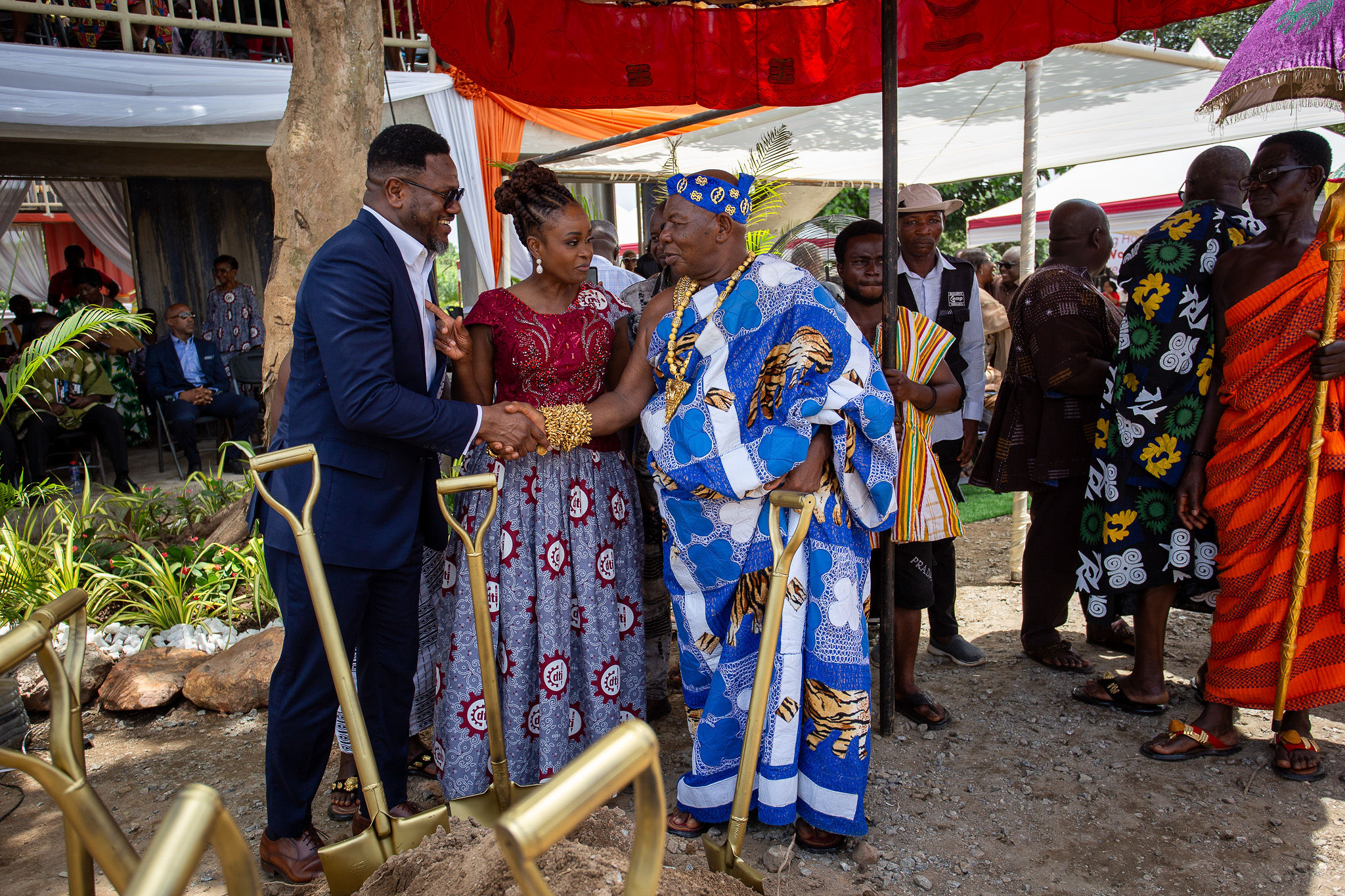 Ghanaian respectful handshake
